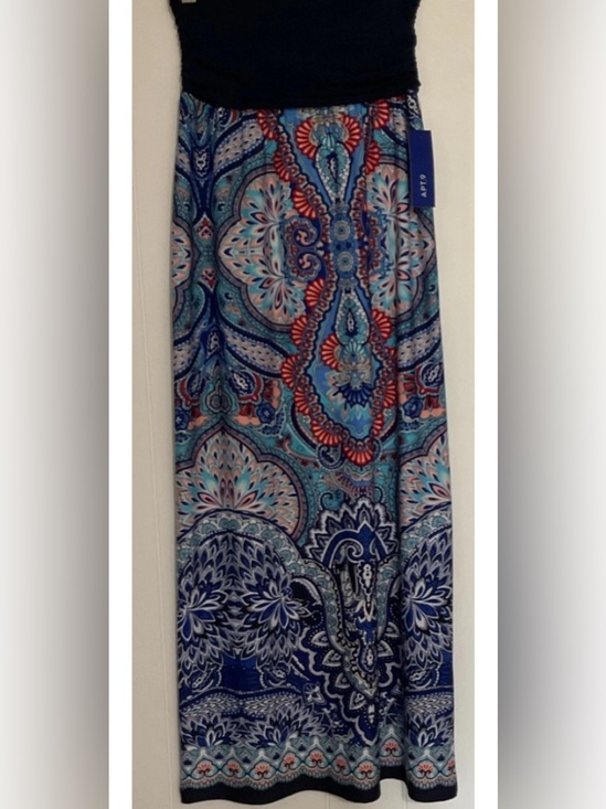 Apt. 9 Dresses & Skirts - Apt. 9 Teal and Navy Paisley Maxi Skirt